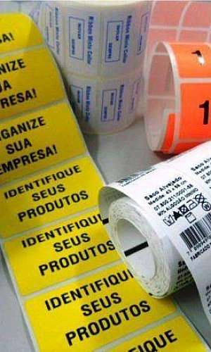 Etiquetas adesivas para código de barras Etiquetas adesivas para código de barras