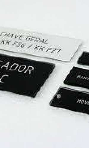 Placa de acrílico para identificação Placa de acrílico para identificação