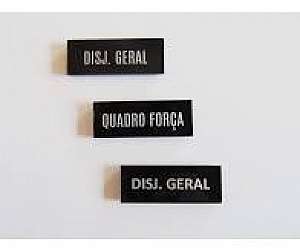 Placas de identificação em acrílico Placas de identificação em acrílico