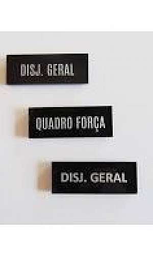 Placas de identificação em acrílico Placas de identificação em acrílico