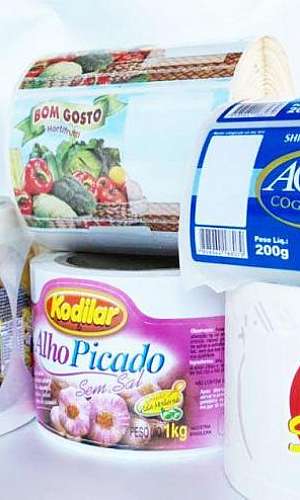 Rótulos adesivos transparentes Rótulos adesivos transparentes